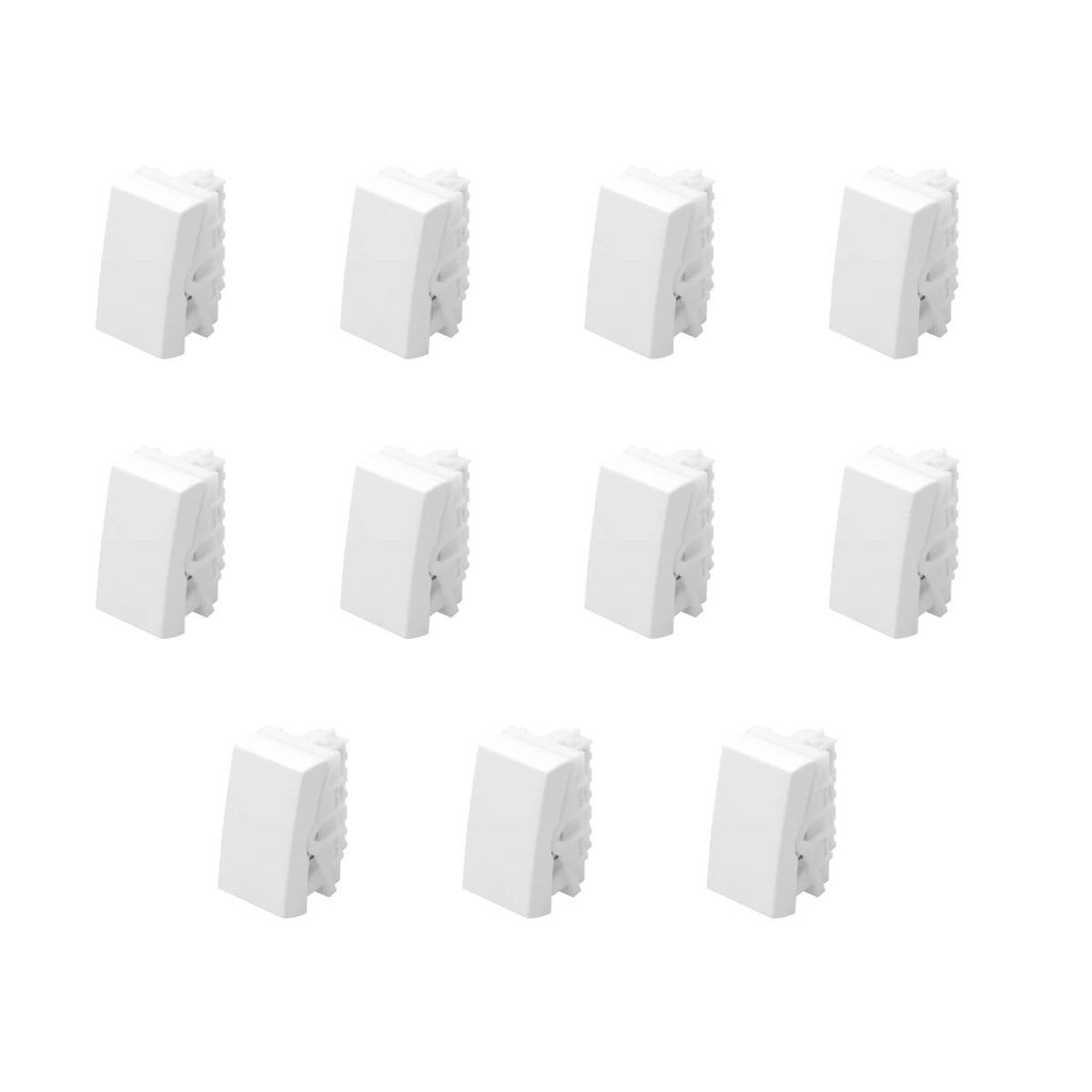 Kit C/ 11 Interruptores Paralelo 16A Modulare/Evidence/ Blanc+ 3Way - FAME