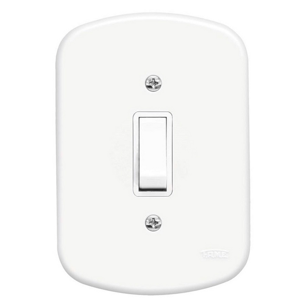 Conjunto De Interruptor Paralelo 10a 4x2 Fame Blanc Embutir