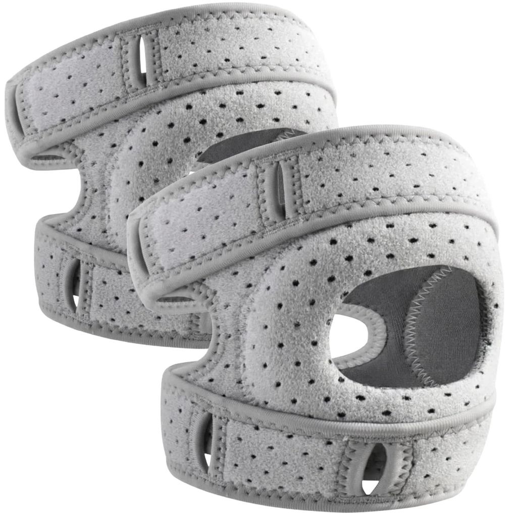 Knee Brace for Women Men Adjustable Knee Support with Side Stabilizers, Patella Gel Pads & Upgraded Silicone Anti-Slip S