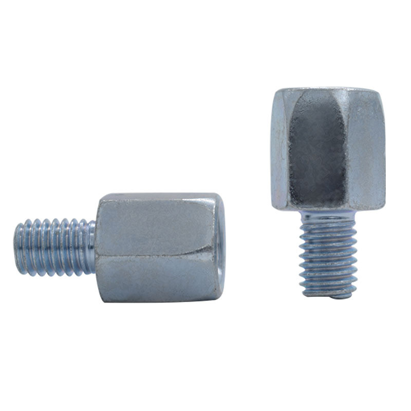 Adaptador de parafuso de aumento com capa de chuva para espelho retrovisor de motocicleta e veículo elétrico, rosca padr