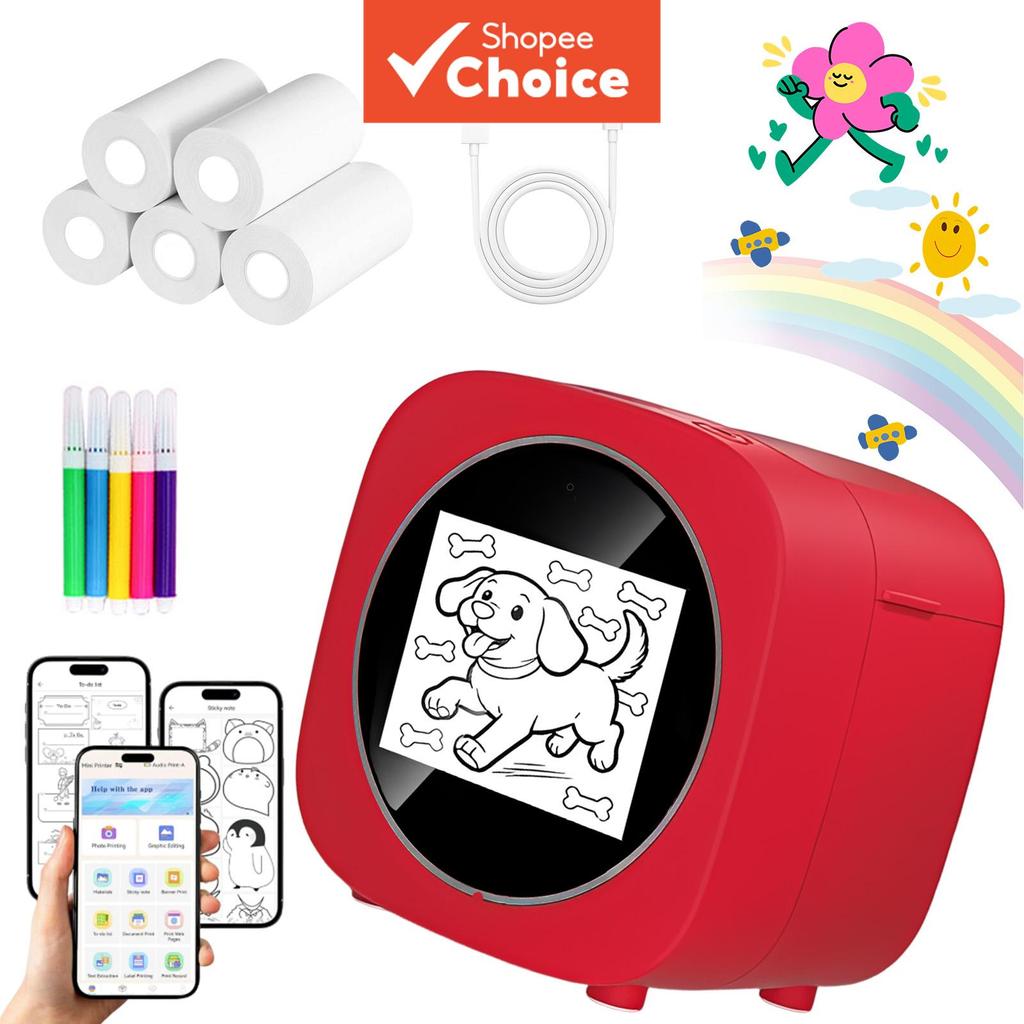 Aprendizagem Precoce Impressora De Voz Crianças Criativo DIY Pintura Bolso Sem Tinta Brinquedo Educativo Presente Para