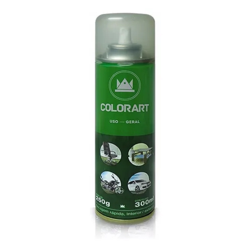 Verniz em Spray Uso Geral Incolor Acabamento brilhante 300 ML Colorart