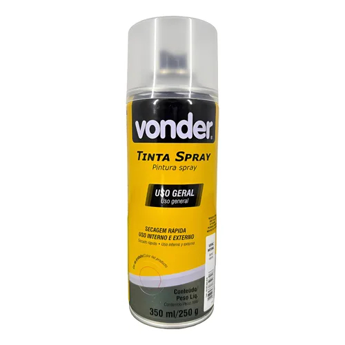 VERNIZ SPRAY NATURAL 350ML / 250G USO GERAL SECAGEM RAPIDA