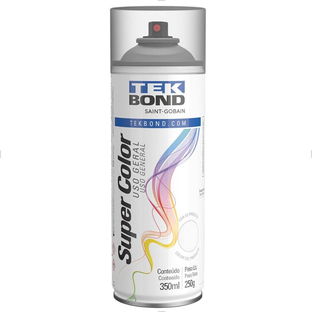 Verniz Spray Aerossol Brilhante Uso Geral 350 ml/250 g Tekbond Ref. 381082
