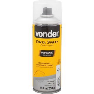 Verniz Spray Natural Uso Geral 350ml/250g Vonder - Verniz Natural