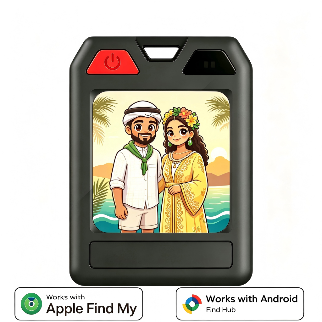 Localizador Tinta Eletrônica Personalizável Bluetooth | Anti-perda Compatível Apple e Android