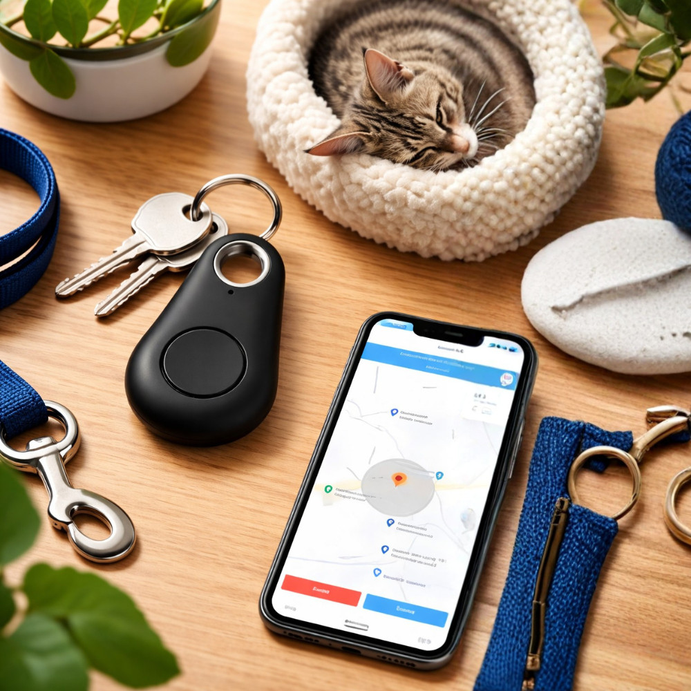 Localizador Bluetooth Anti Perda Portátil Rastreador Preto