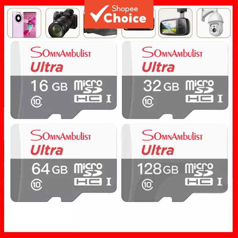 Cartão de Memória Micro TF/SD Classe 10 de Alta Velocidade 4K HD para Smartphones/Tablets/Câmeras/Dispositivos de