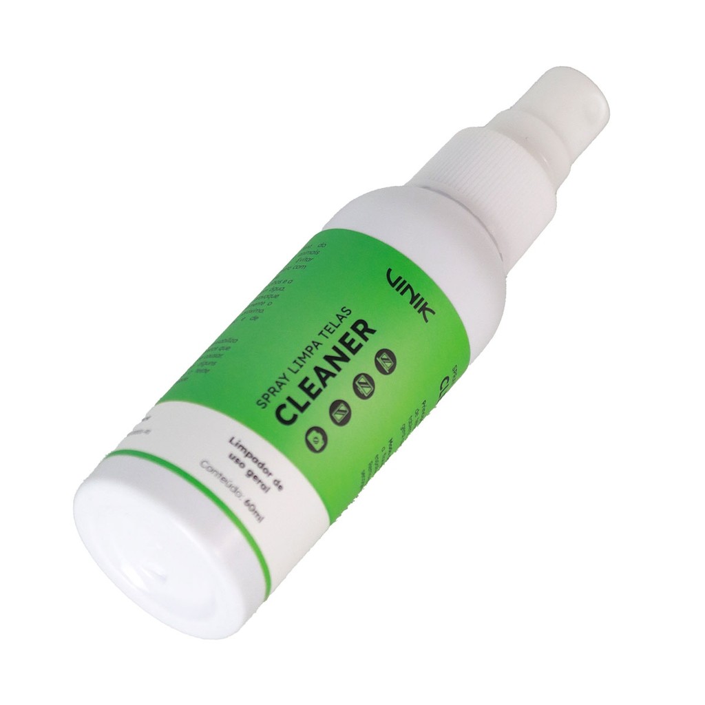 Spray Limpa Telas Vinik VK Cleaner 60ml | Limpeza Segura para Monitores, TVs, Notebooks e Smartphone