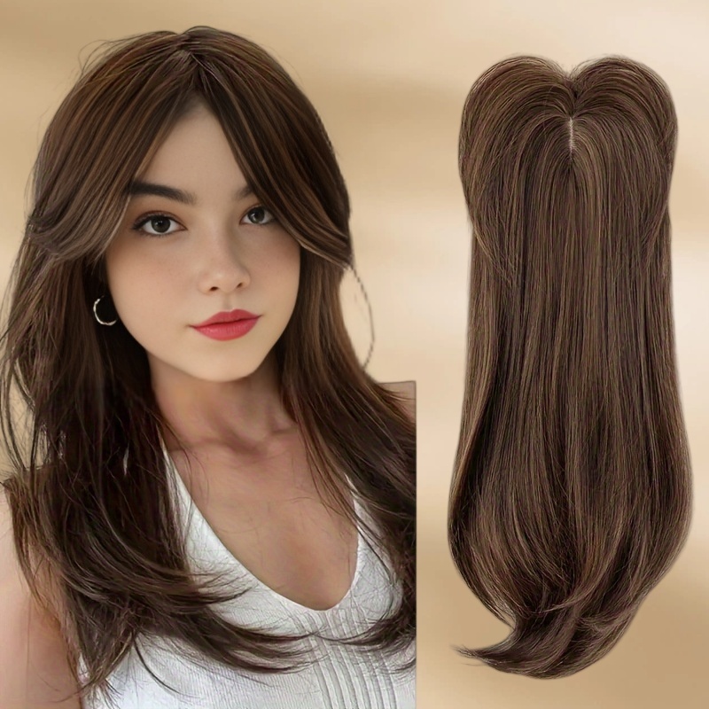 Cabelo humano Natural de simulação própria de renda frontal, peruca dourada de fibra química orgânica encaracolada