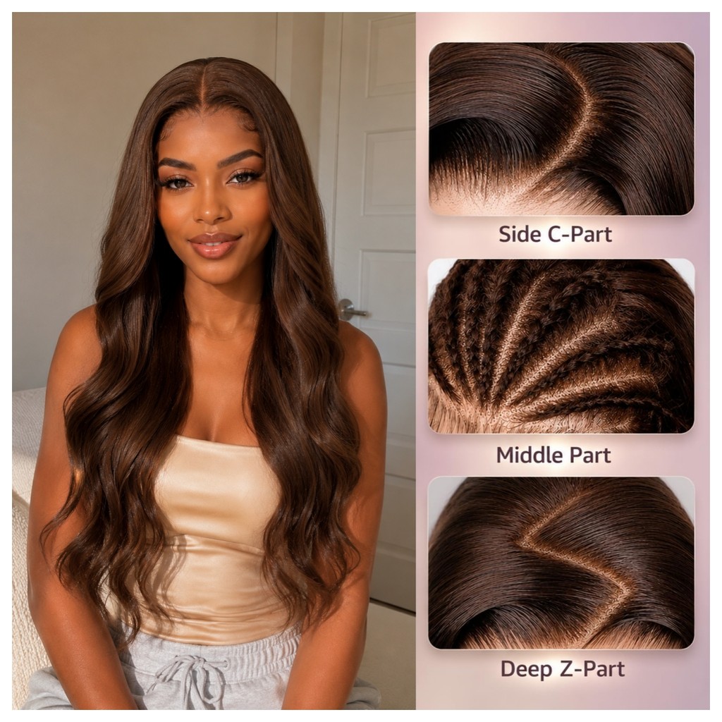 Peruca Frontal De Renda Para Mulheres 180 % Densidade 28 Polegadas 13 * 4 HD Resistente Ao Calor Perucas Sem Cola De Cab