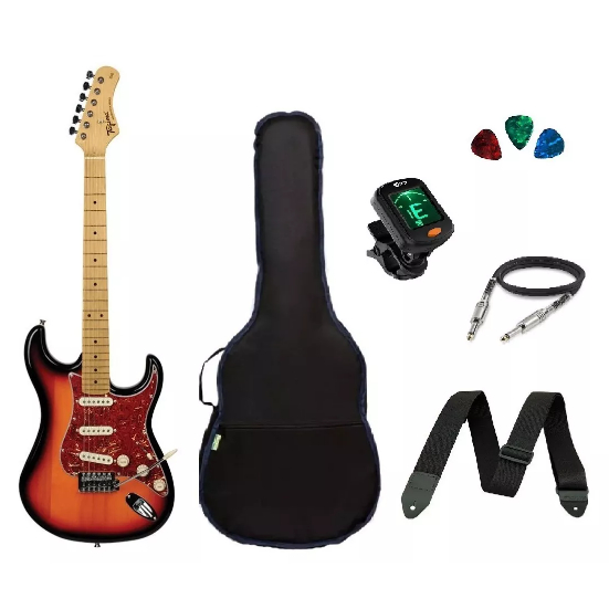 Guitarra Tagima Tg530 Strato Capa/ Afinador + Brindes