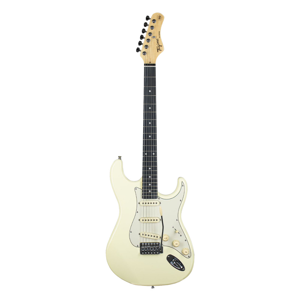 Guitarra Tagima Strato TG-500 3S Escala Escura Escudo AWH Branca Olympic White TW Series