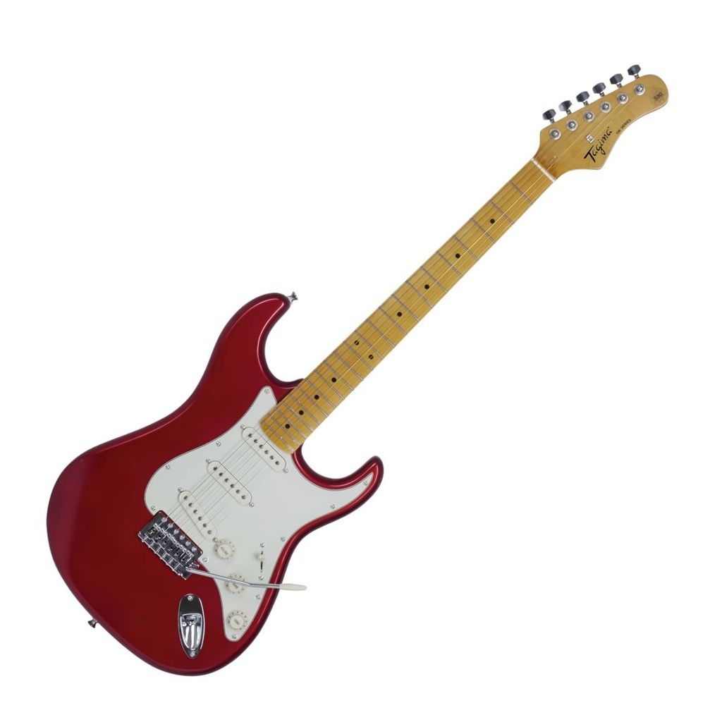 Guitarra Elétrica Tagima TG530 Strato Vermelha 3 Captadores Single Coil Escala Clara TW Series