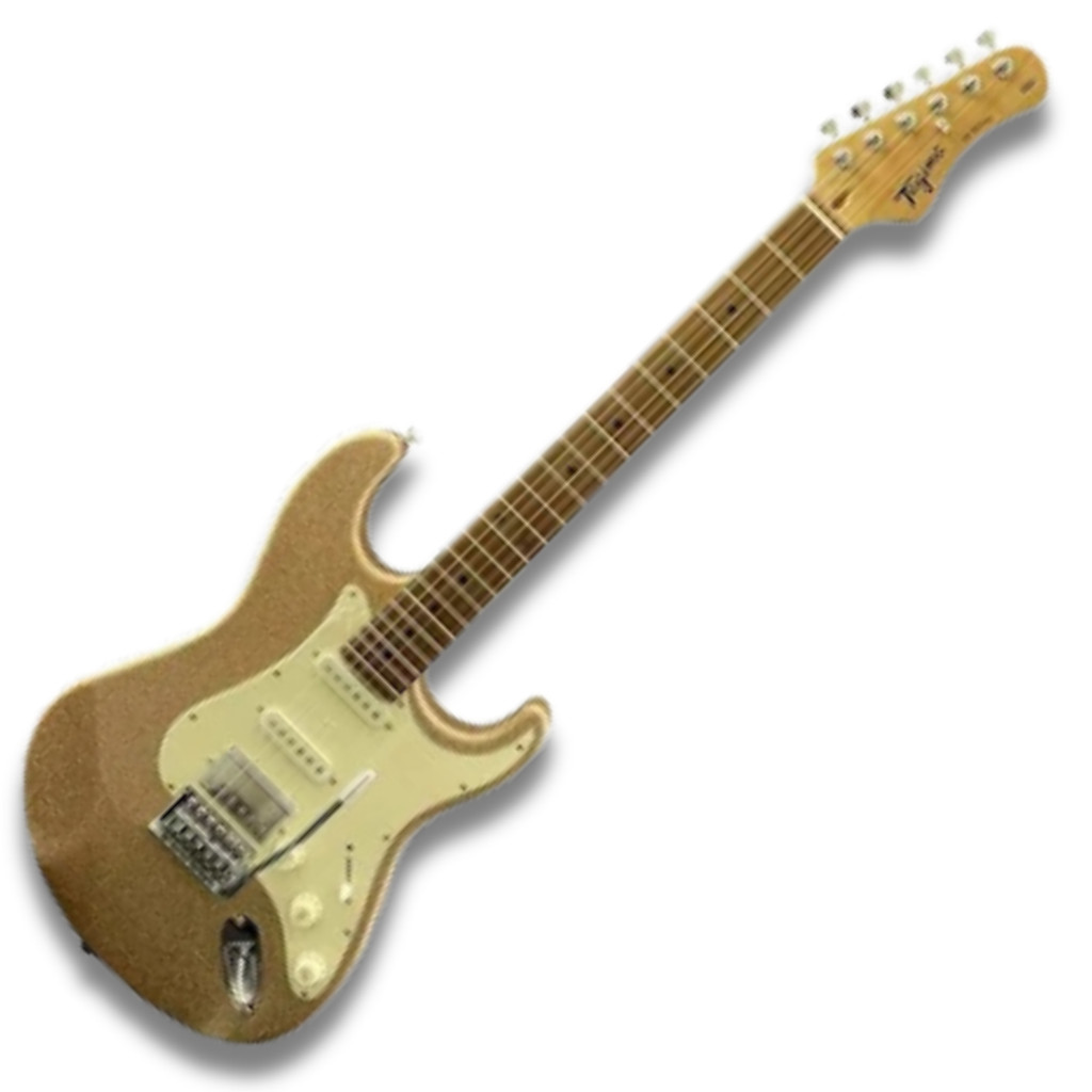 Guitarra Tagima Strato TG580 GDSK Dourada HSS Escala Clara