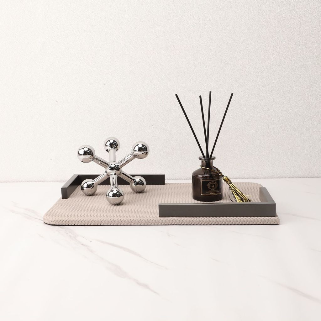 CBDT Nordic minimalist storage metal tray ornament for model home, TV cabinet, bedroom, study, living room, desktop soft
