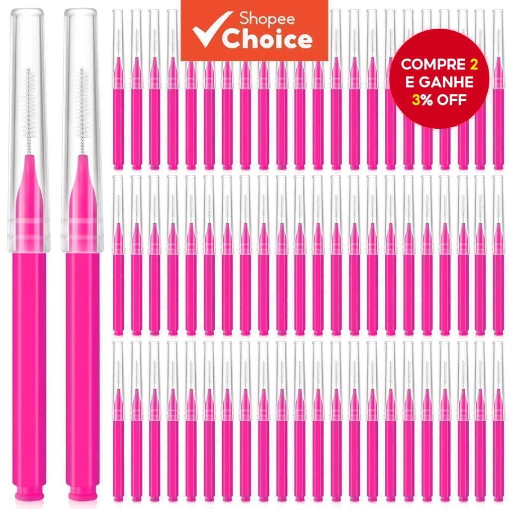 Conjunto De Escova Interdental Para Limpeza De Aparelhos 120 60 Peças , Ferramenta De Higiene Oral Encontros Essenciais