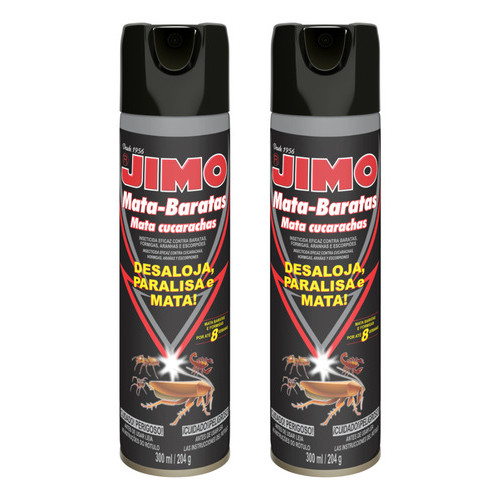 Jimo Mata Barata Mata Escorpião Formiga Aranha Kit 2 X 300ml