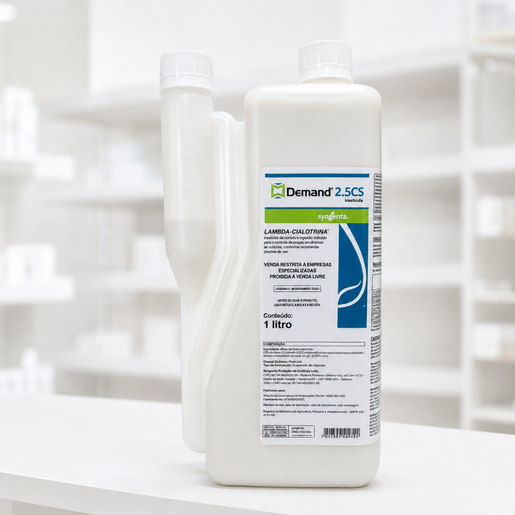 Demand 2.5 CS 1 Litro Syngenta Controle de Pragas Escorpião , Barata , Formiga , Aranha, Carrapato e invertebrad0s