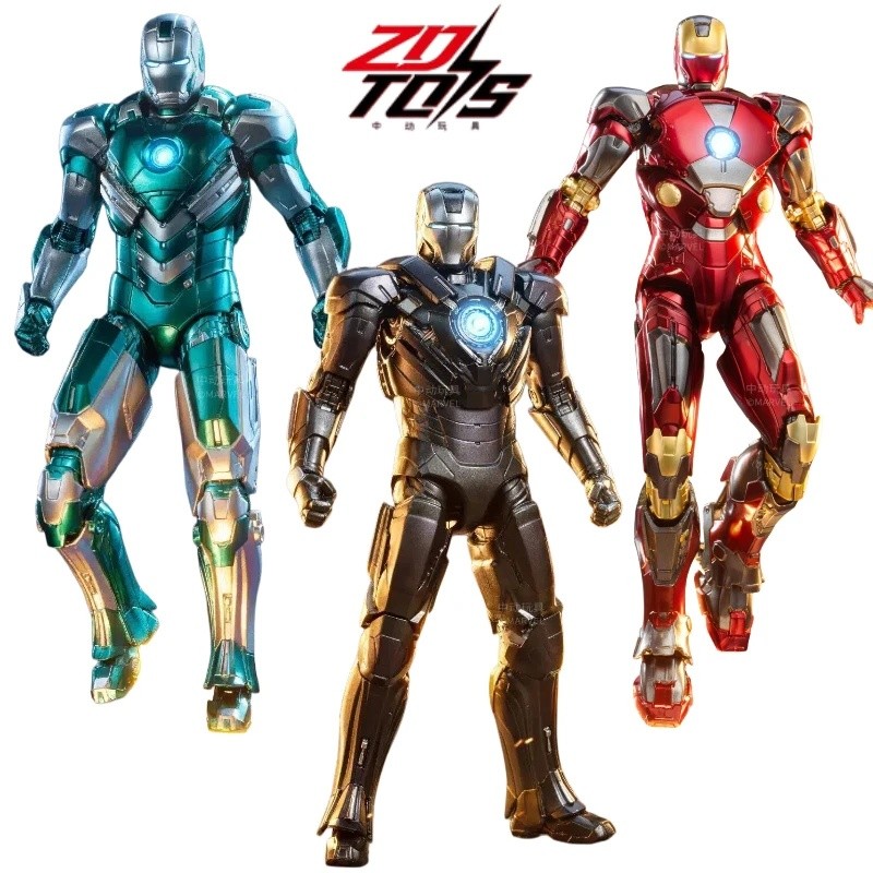 ZD Homem De Ferro MK31 MK19 MK32 Pistão Tigre Romeo Figura De Ação Coleção Boneca Tony Stark Modelo Desktop Ornamento Br