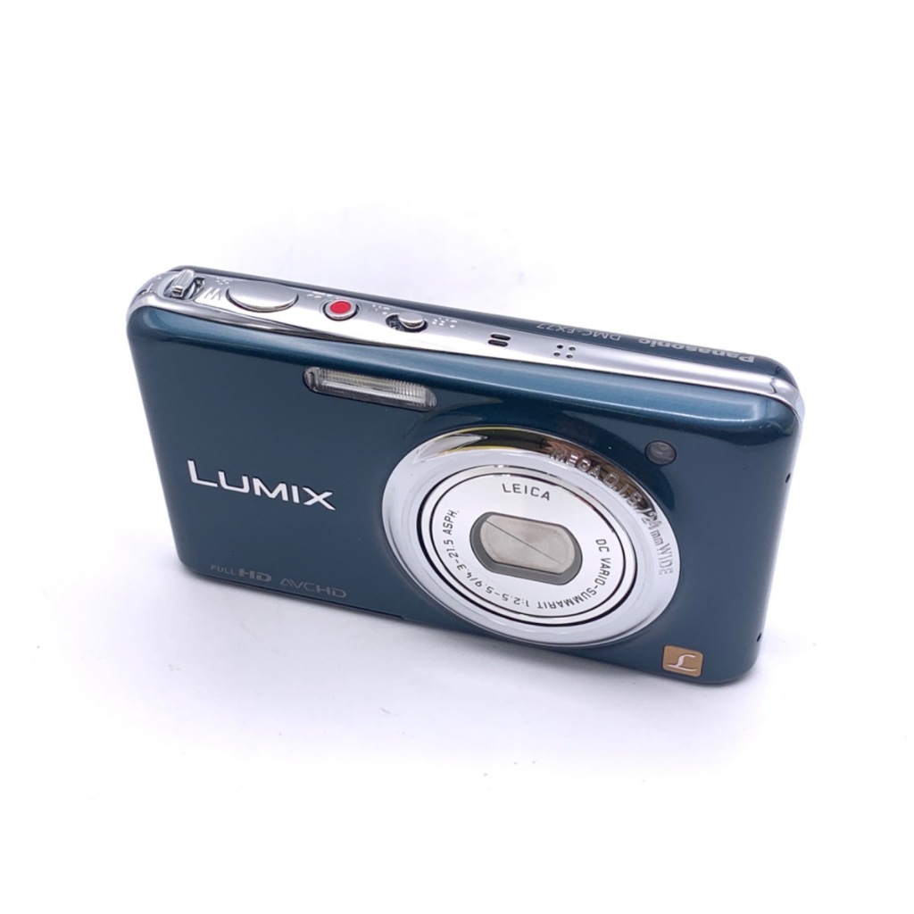 [Usado: Excelente] Panasonic LUMIX DMC-FX77 Azul Camurça Câmera Digital Compacta Vintage - Enviado do Japão