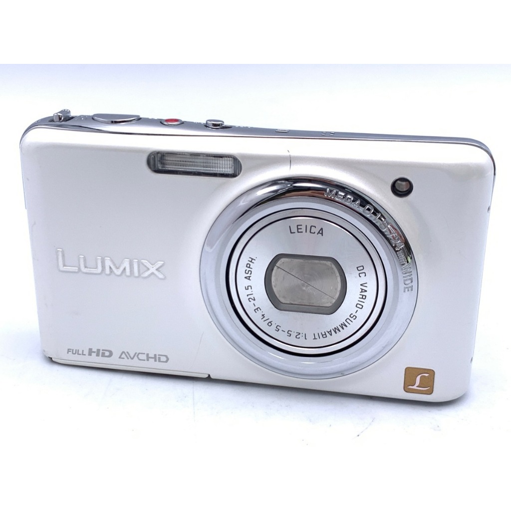 [Usado] Panasonic LUMIX DMC-FX77 Branco Lírio Câmera Digital Compacta Vintage - Enviado do Japão
