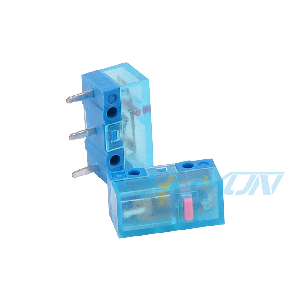 2 Pcs Huano Transparente Azul Shell Rosa Dot Mouse Micro Switches 80M Acessórios