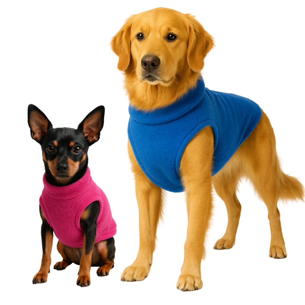 Colete Roupa de Inverno para Cachorro Pet Quente Soft Frio Pequeno-Grande ShihTzu Golden Chihuahua Pinscher