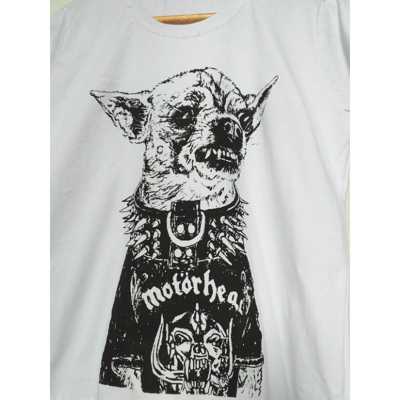 Camisa camiseta Pinscher Motorhead malha 100% algodão disponível feminina e masculina todos os tamanhos
