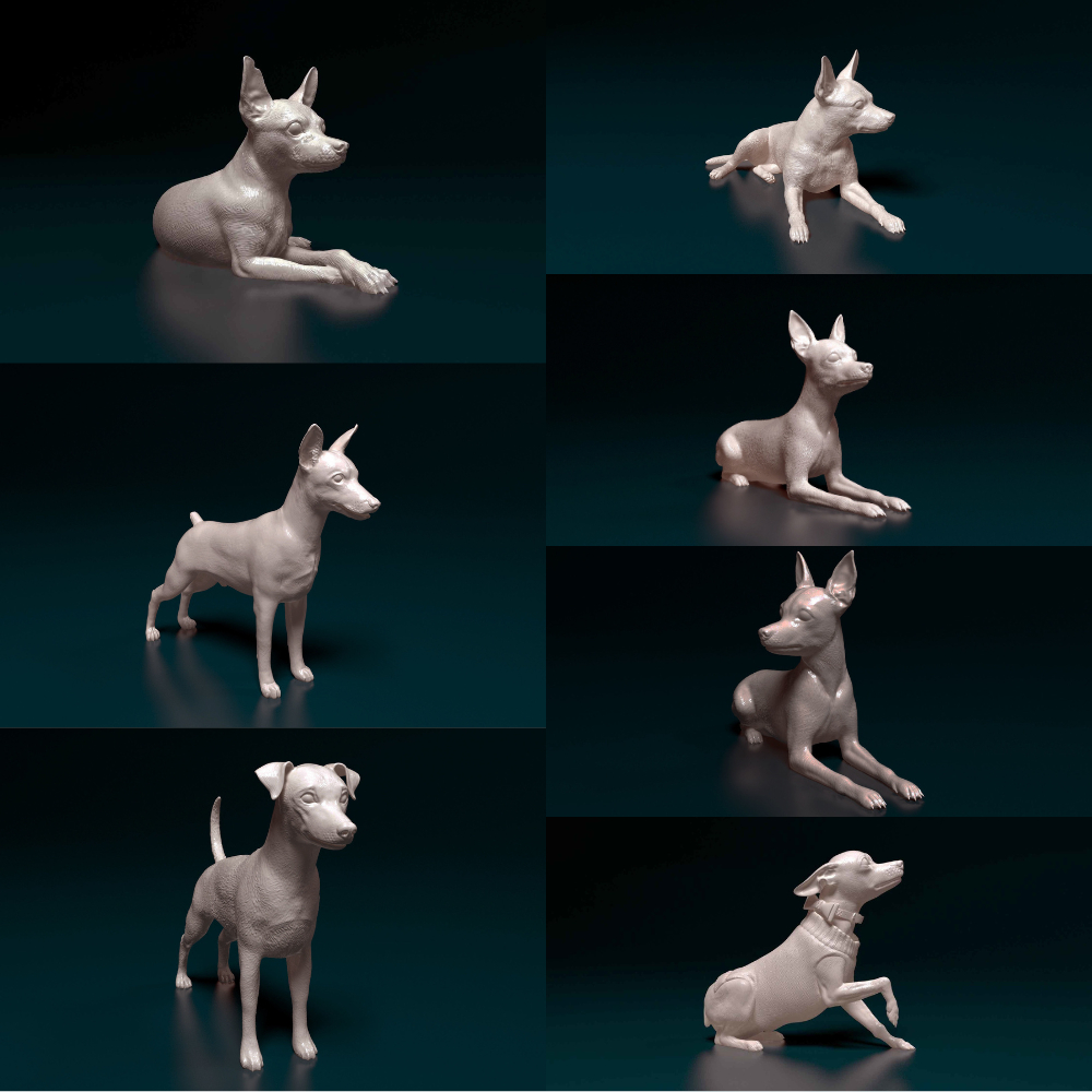 Miniatura Pinscher - Estátua de Cachorro - Decoração Pet - Presente Criativo - Lembrança Dog