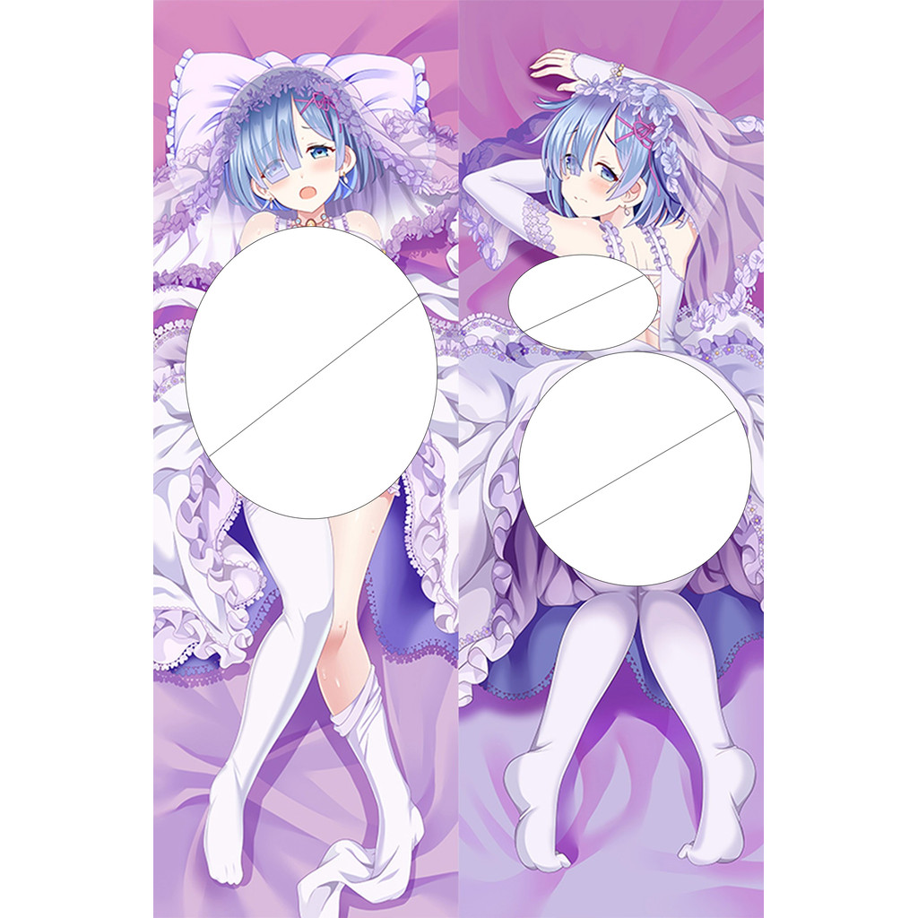 Rem Dakimakura Long Hing Body Case Anime Fronha Capa De Almofada 2 Vias