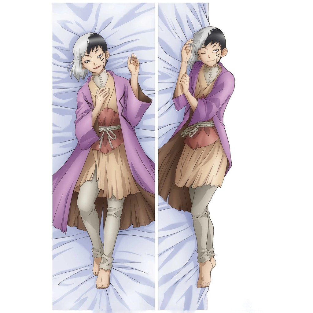 Anime Dr.STONE Dakimakura 2WAY Hing Body Case Fronha Capa De Almofada