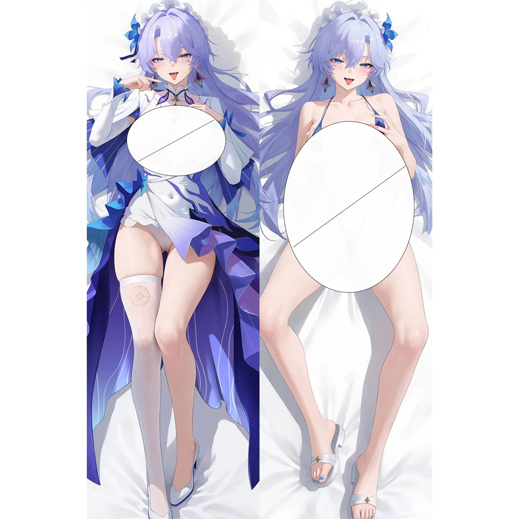Anime Honkai Star Rail Robin Dakimakura 2WAY Hing Body Case Fronha Capa De Almofada
