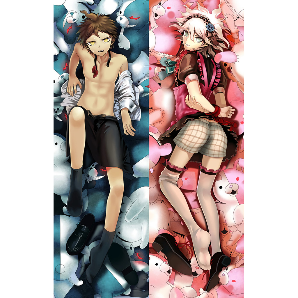 Anime Makoto-and-nagito Dakimakura Fronha Almofada Hing Body Case Jogo Otaku