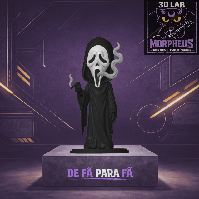 Morpheus PopCrafters Scary Mask Icon Tribute Impressão 3D Premium
