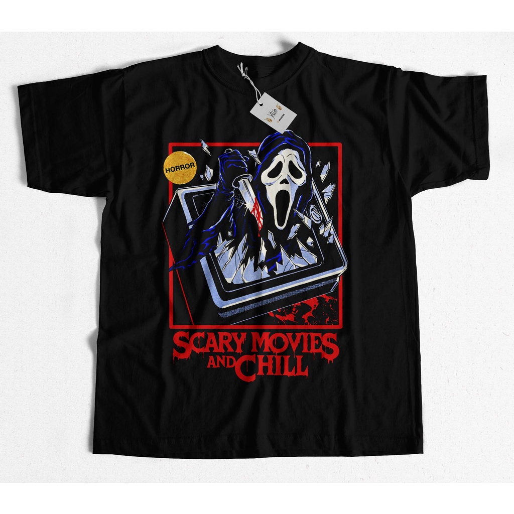 Camiseta Camisa Blusa Scream Horror Scary Movies and Chill Pânico