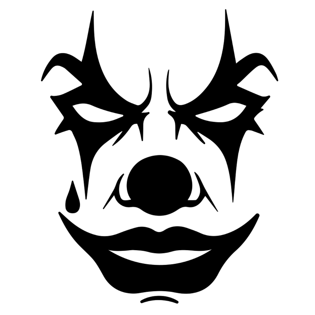 Adesivo Clown Scary Palhaço vinil recorte Premium Vinil