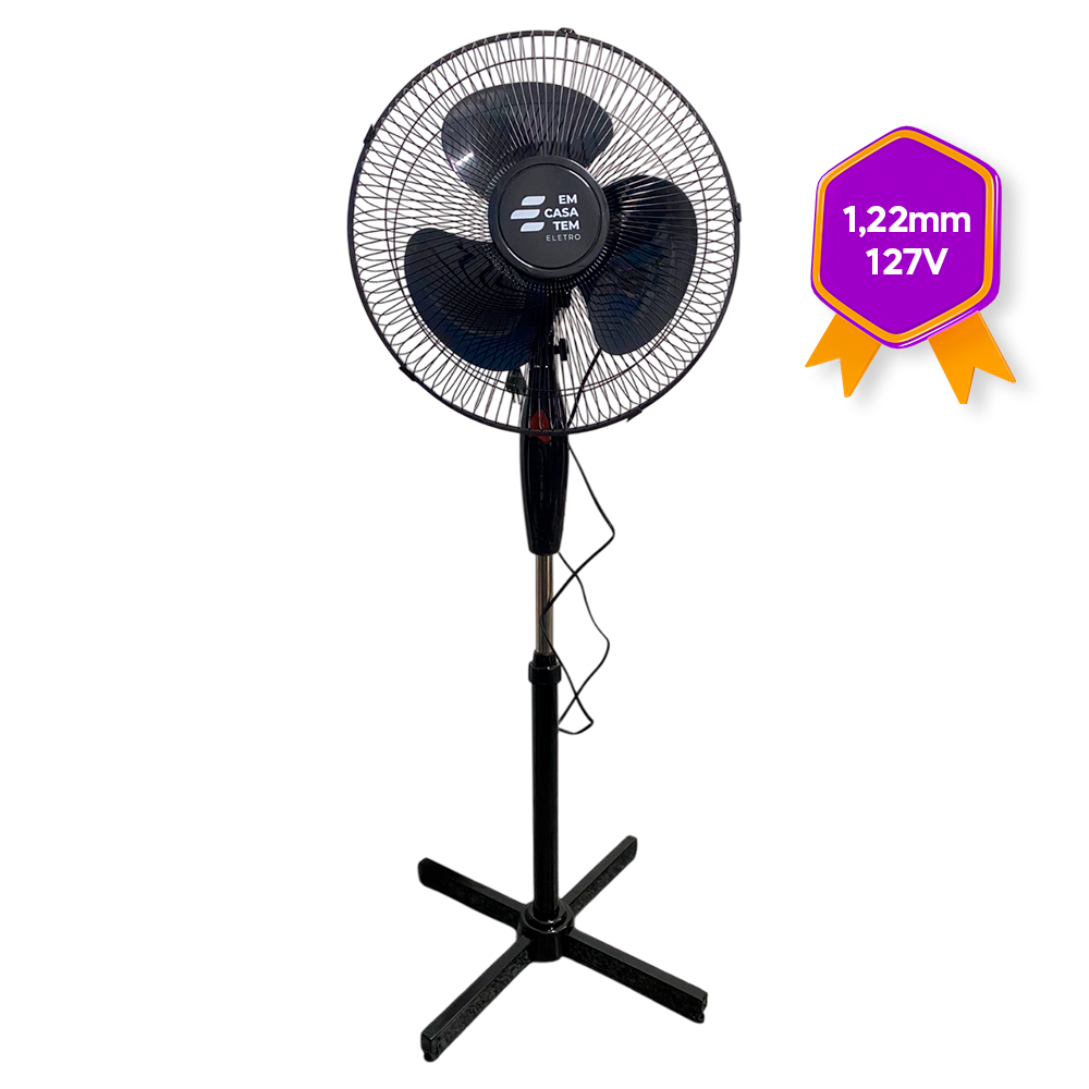 Ventilador de Coluna Silencioso Pedestal Grande 3 Vel. 110v