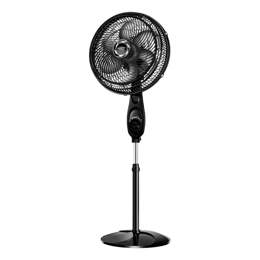 VENTILADOR MONDIAL VT30C-NB TURBO COLUNA 30CM 6 PAS 3 VEL 127V PRETO