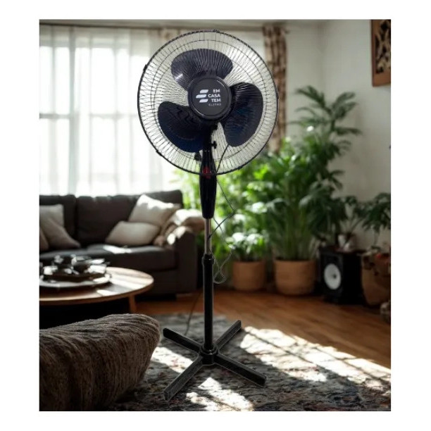Ventilador de Coluna Silencioso Pedestal Grande 3 Vel. 110v