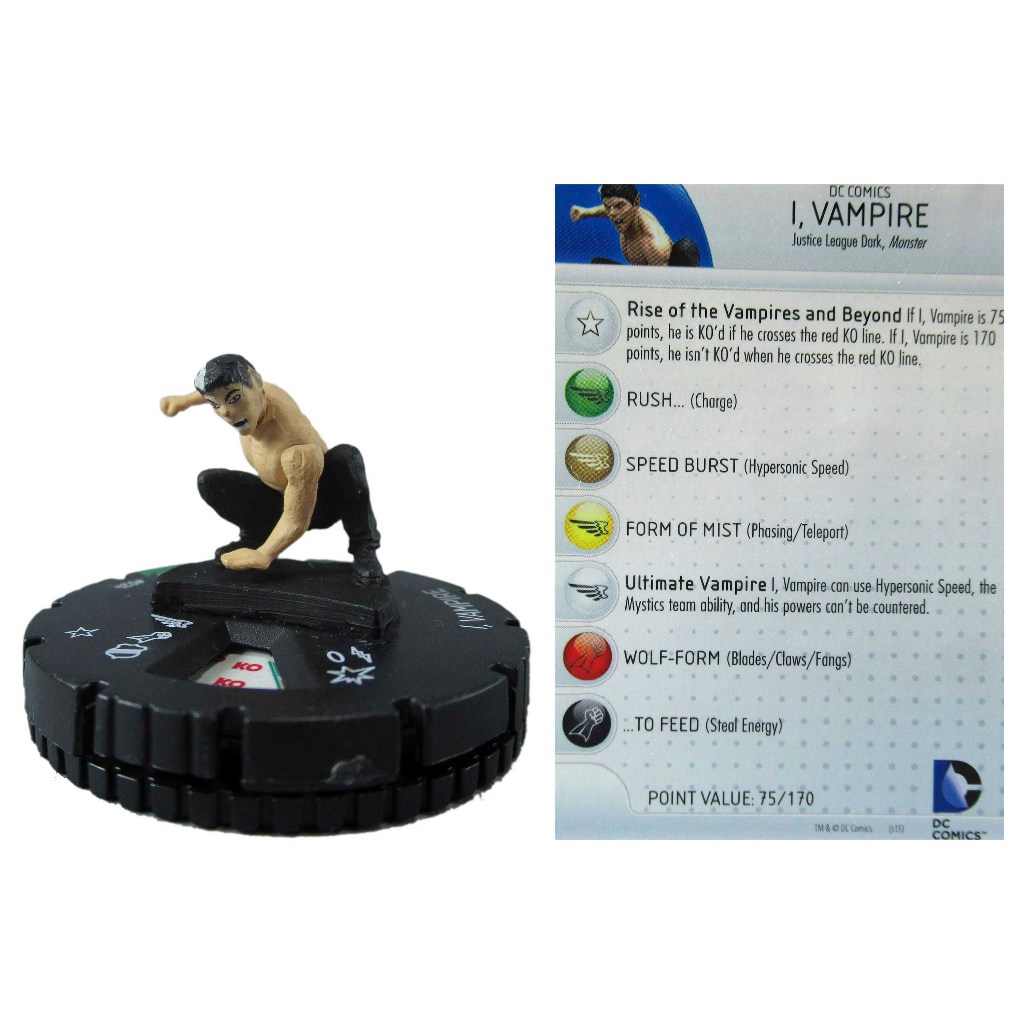 Miniatura Heroclix I, Vampire 024 com card Justice League
