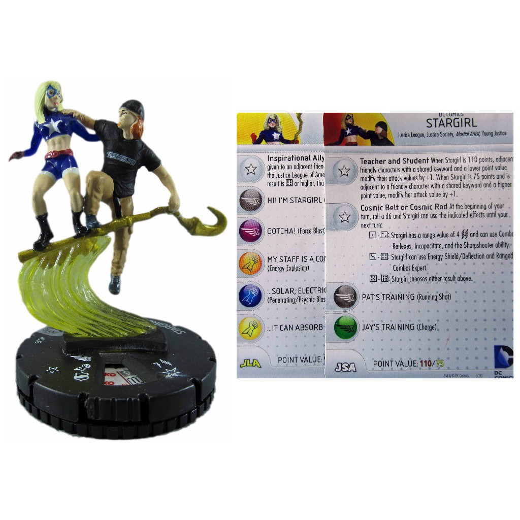 Miniatura Heroclix Stargirl 033 com card Justice League