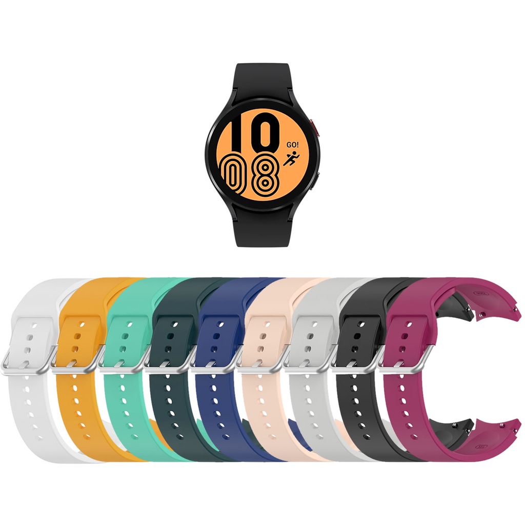 Pulseira para Galaxy Watch4 46mm, 44mm, 42mm ou 40mm - Silicone 20mm