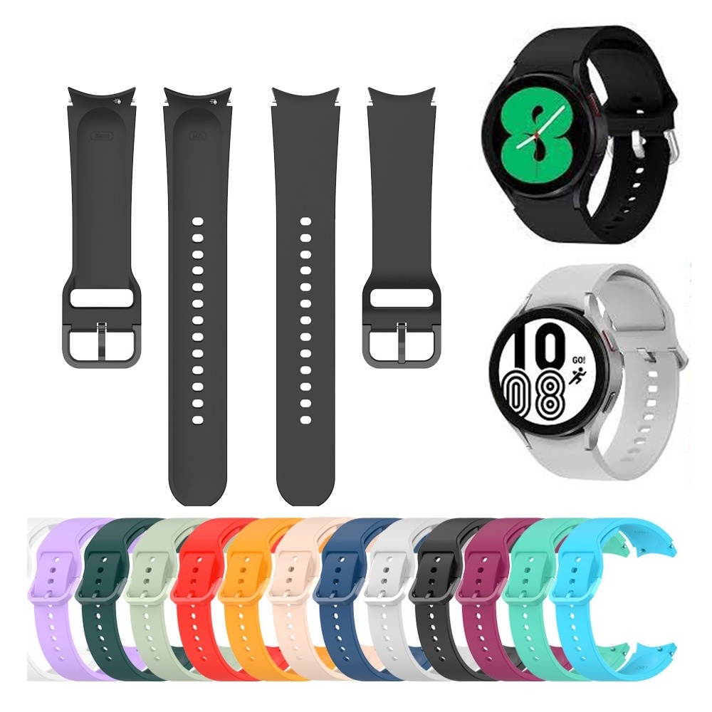 Pulseira Silicone Para Galaxy Watch 4 40mm/44mm/  Band De Samsung Watch4 Relógio Inteligente Clássico 42mm/46mm