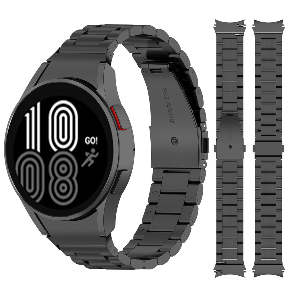 Pulseira De Aço Inoxidável Sólido Sem Lacunas Para Galaxy Watch 4 Classic 46mm 42mm/Watch4 5 44mm 40mm/5 pro 45mmpulseir