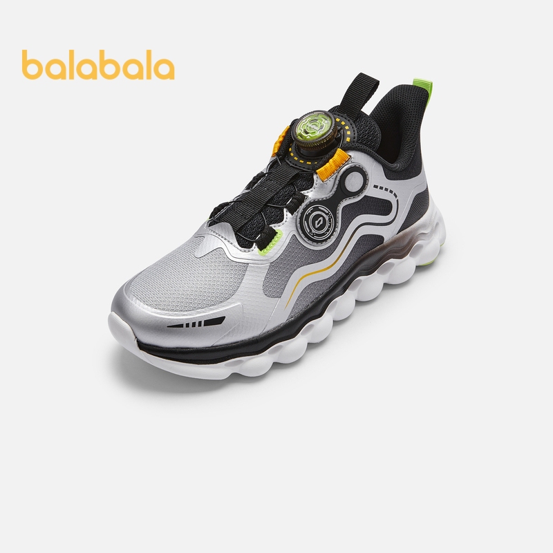 Balabala Crianças Sapatos Atléticos Meninos Primavera Respirável Malha Calçado Na Moda Fivela Rotativa Leve Tênis De Cor