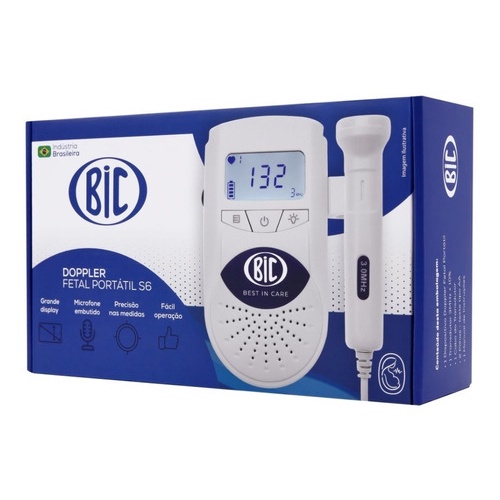 Aparelho Doppler Fetal Com Alto Falante + Gel + Pilhas - BIC