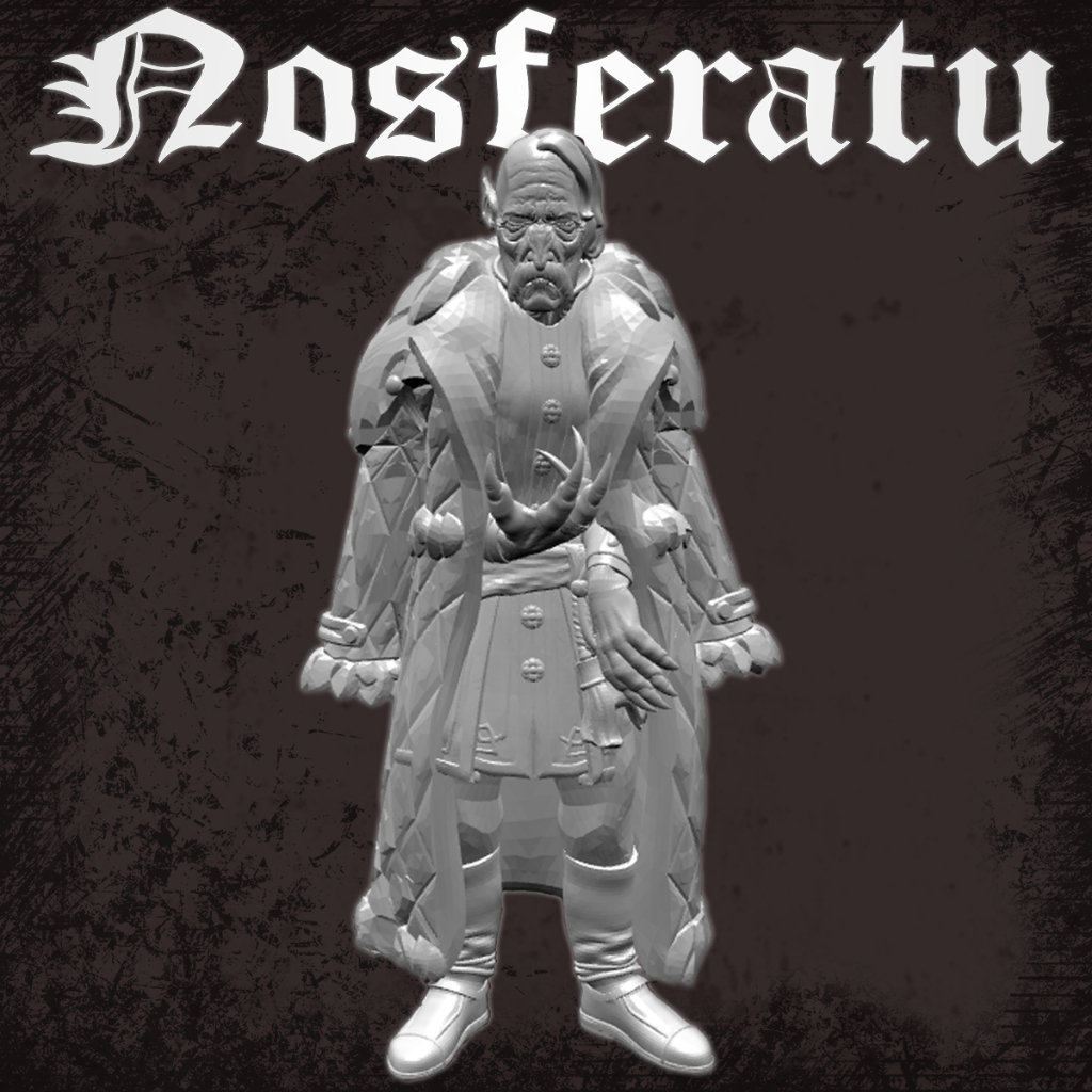 Nosferatu (Conde Orlok)! RPG/D&D/Call of Cthulhu/Zombicide Miniaturas de Tabuleiro (Resina/Impressão 3D)