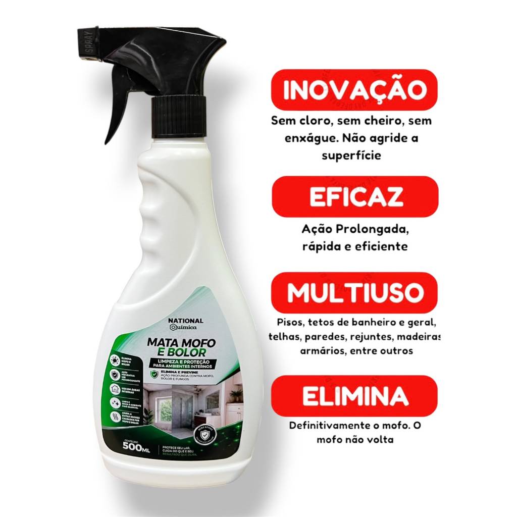 Como Tirar Mofo Parede Guarda Roupa Antimofo Mata Mofo Bolor National Quimica 500ml Sem Precisa Diluir