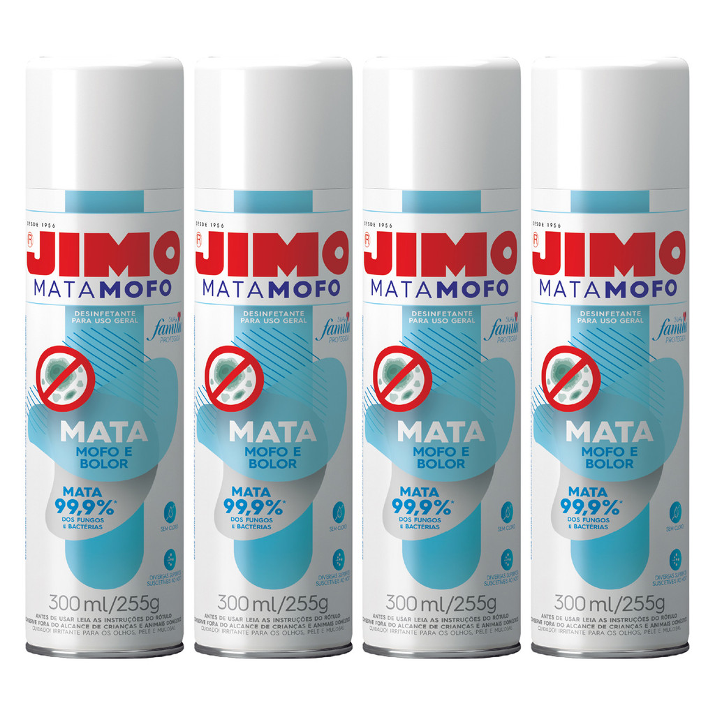 Jimo Mata Mofo Kit 4 Un 300ml Contra Bolor Fungos
